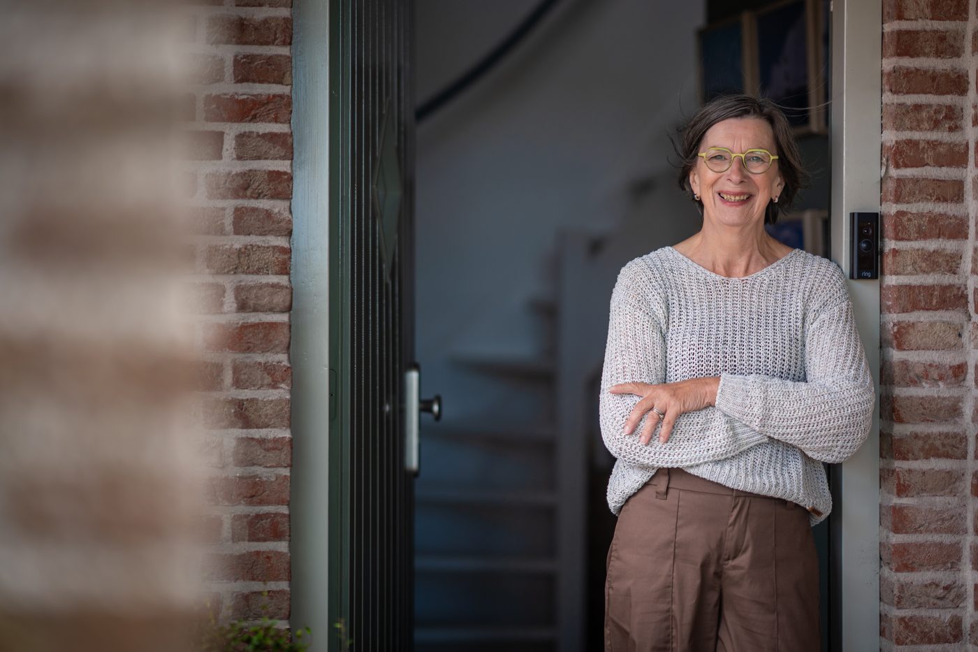 De voordeur van de praktijk in ’t Veld